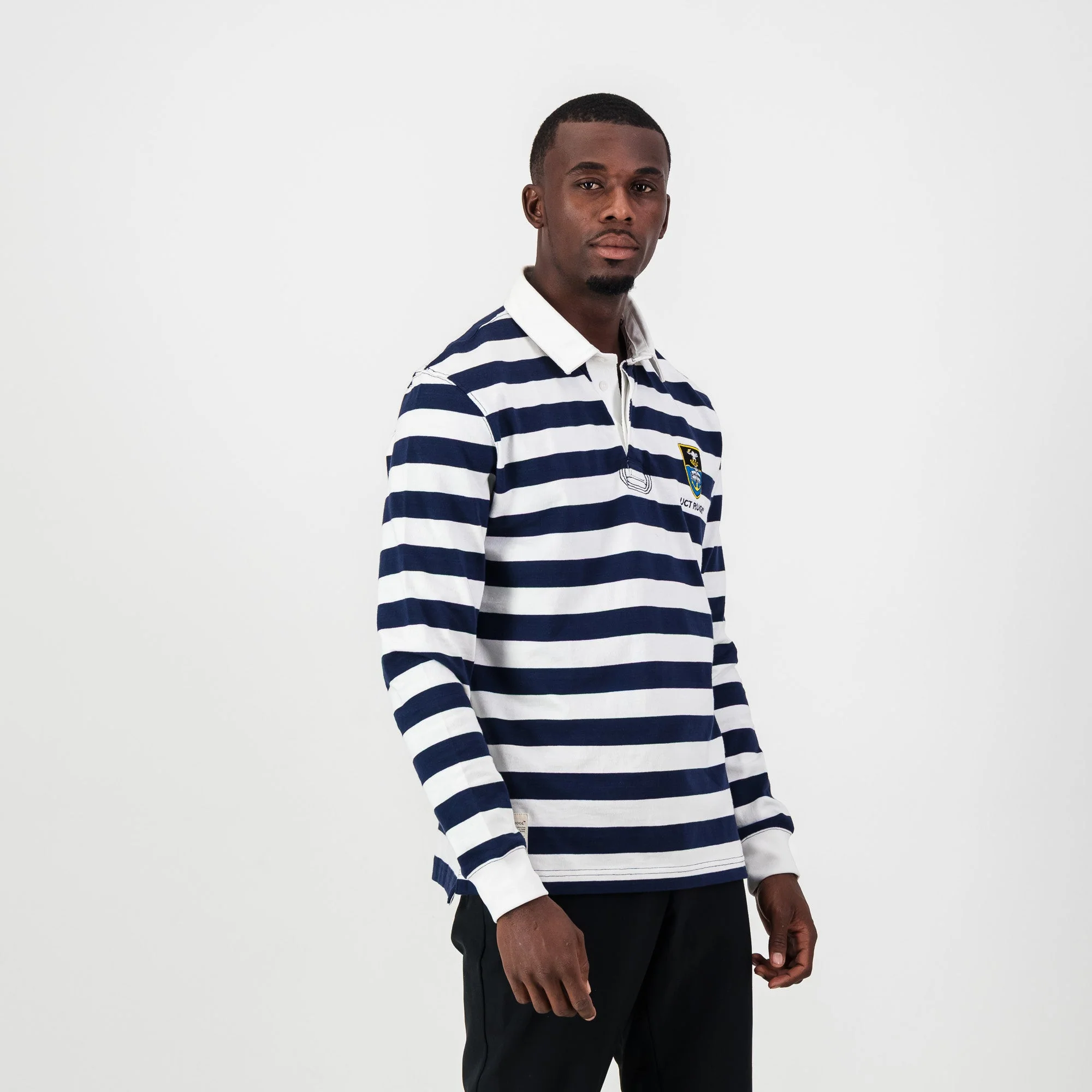 Schools Ikeys Varsity Cup YD LS Rugby Jersey-Navy - Image 3