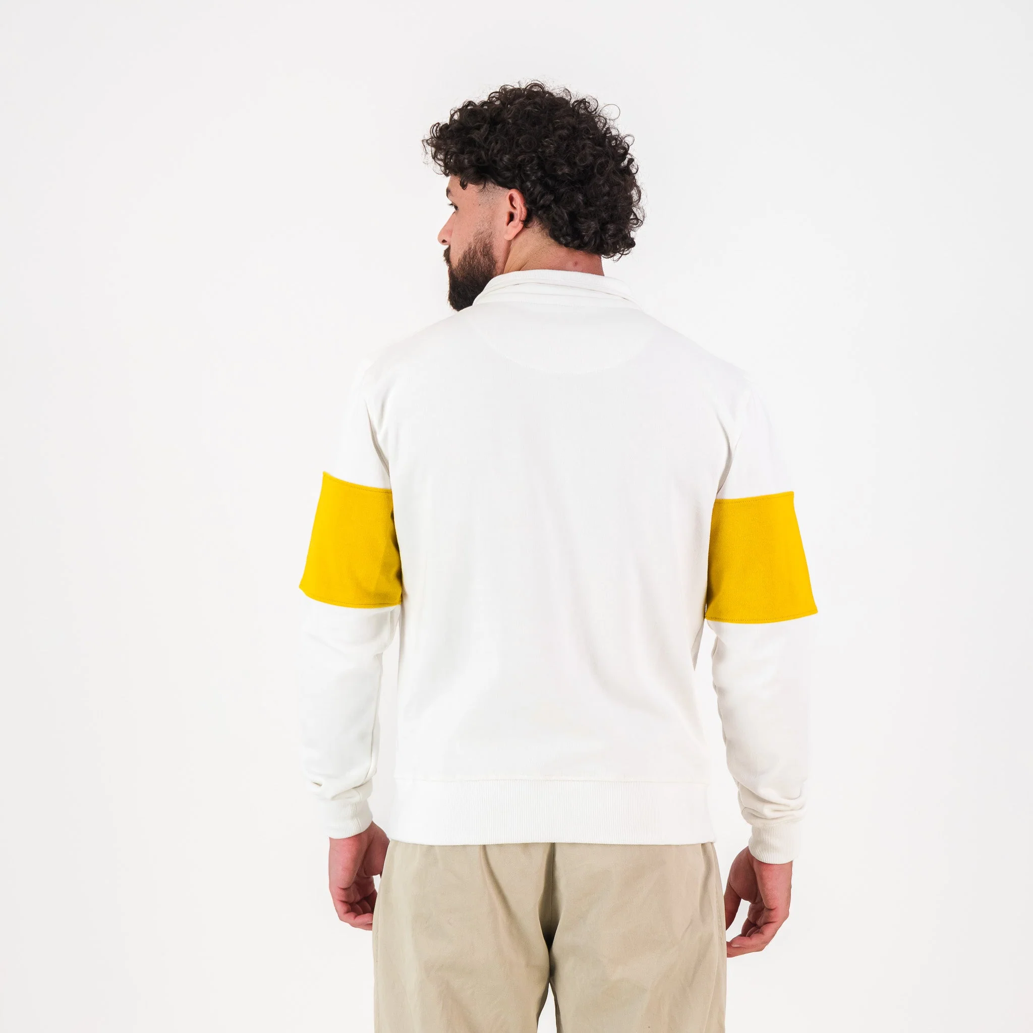 Kaizer Chiefs Hoop Quarter Zip Sweat-Cloud Dancer - Image 7