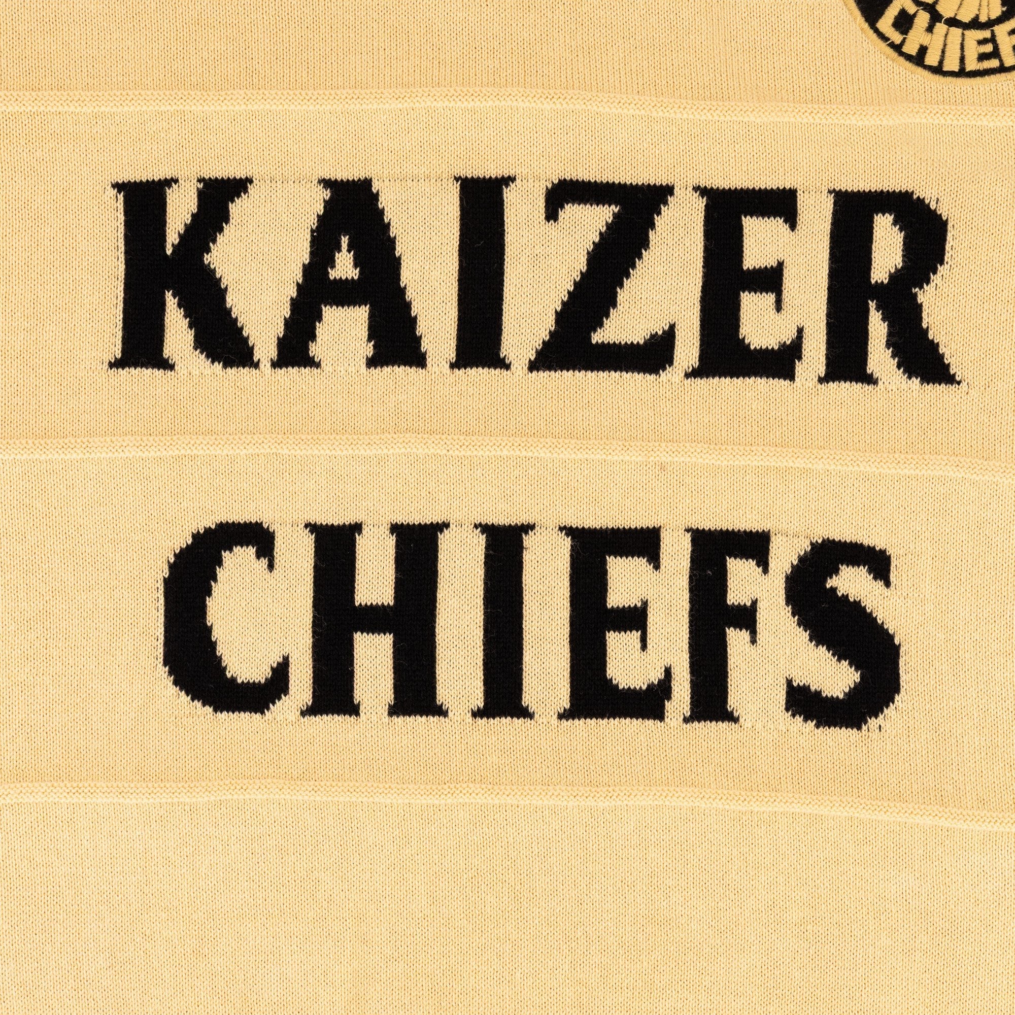 Kaizer Chiefs Long Sleeve Knitted Jersey-Butter - Image 9