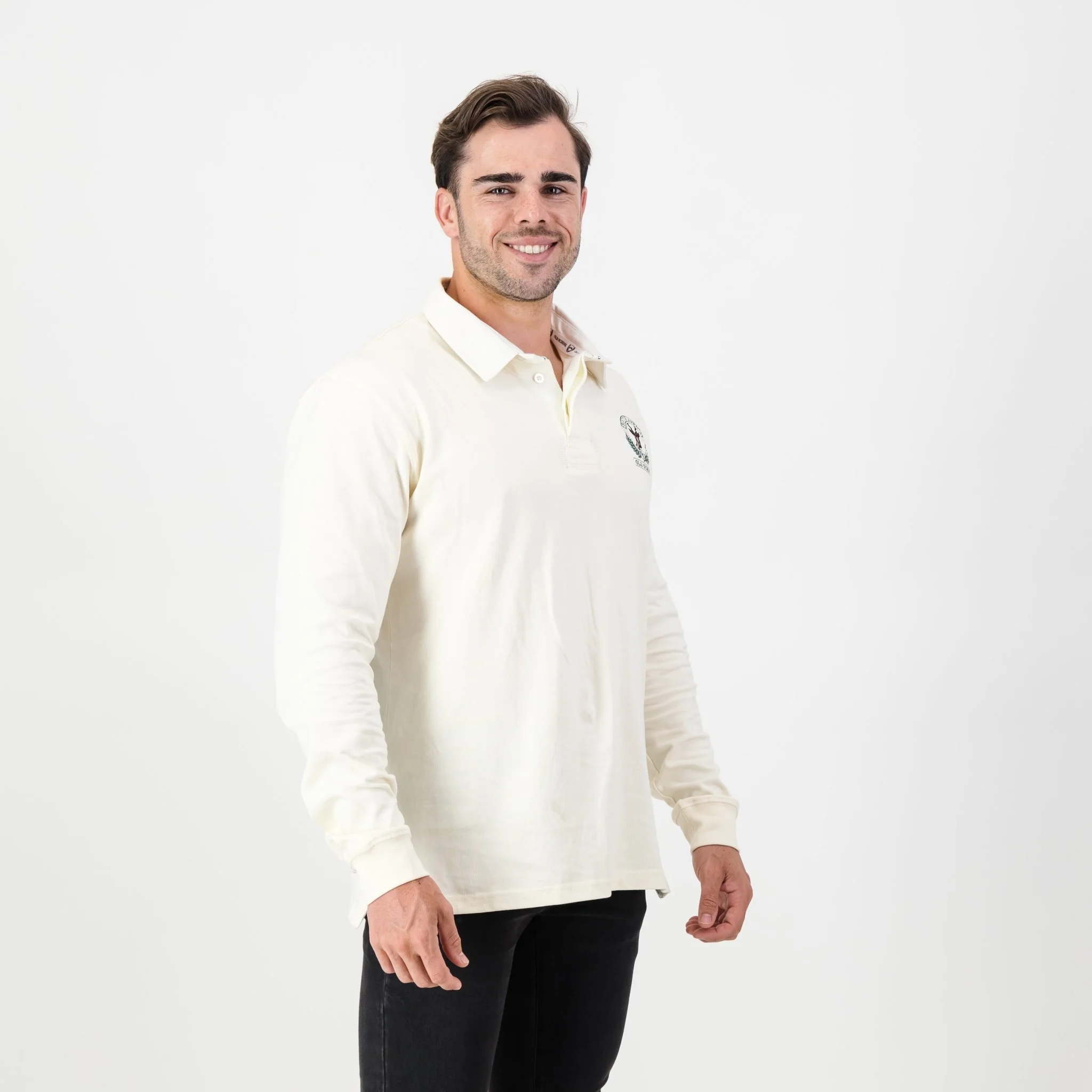 SA Supporters Badge LS Rugby Jersey-Ivory - Image 3
