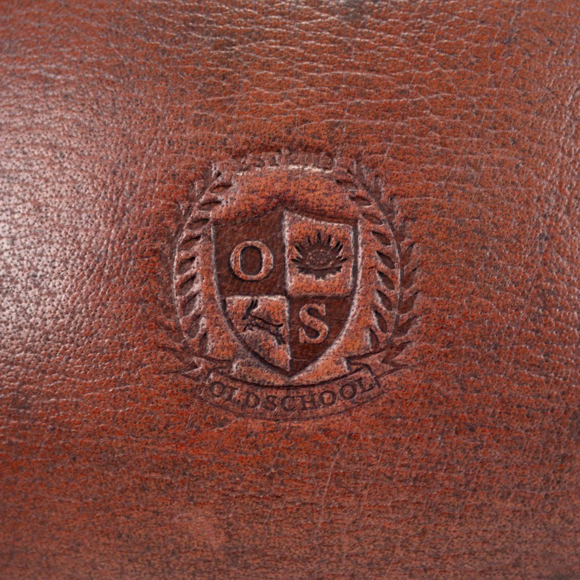 Old School Red Brown Rugby Ball - Image 3