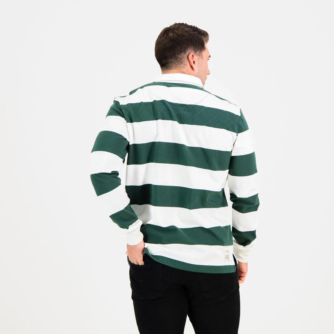 SA Supporters 8X8 Stripe LS Rugby Jersey-OS Green - Image 4