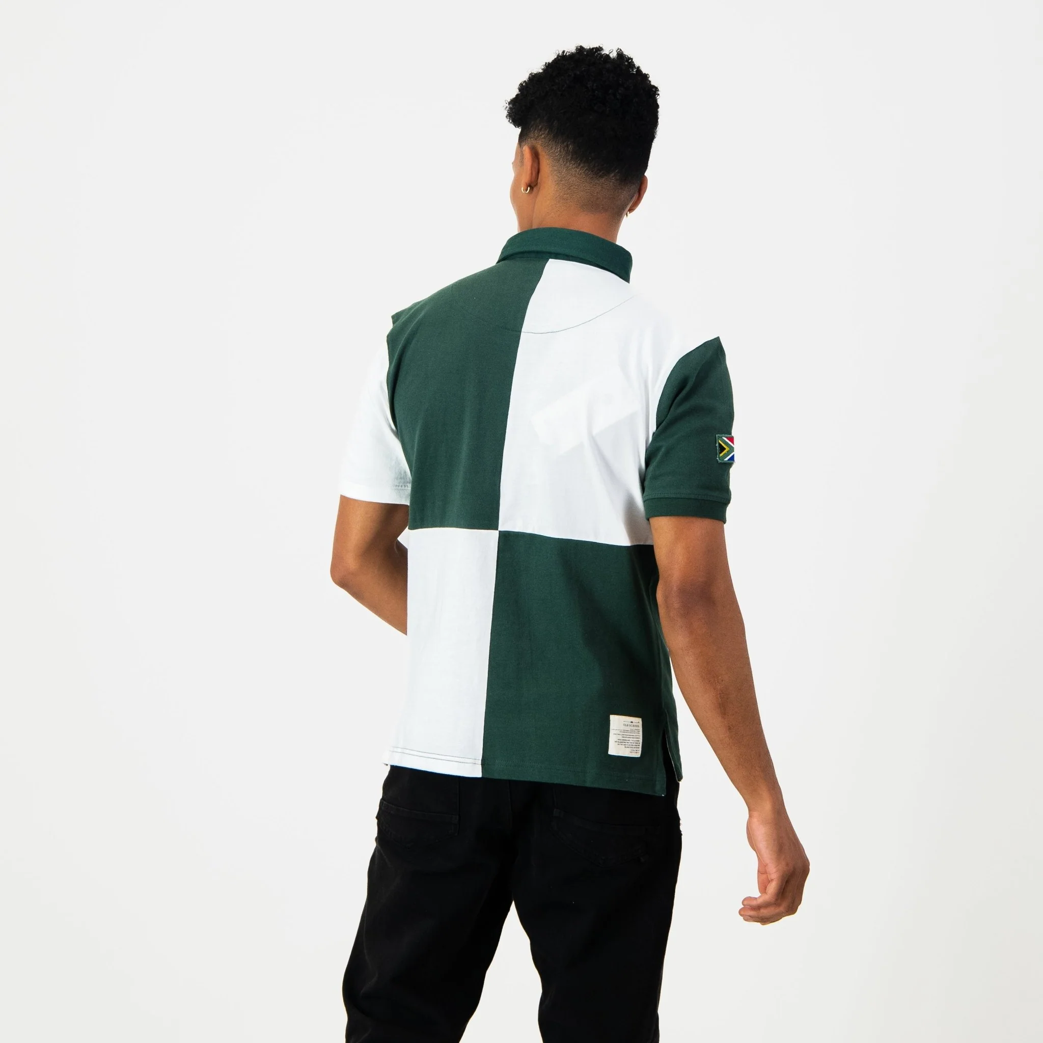 SA Supporters Quartered SS Rugby Jersey-White - Image 4