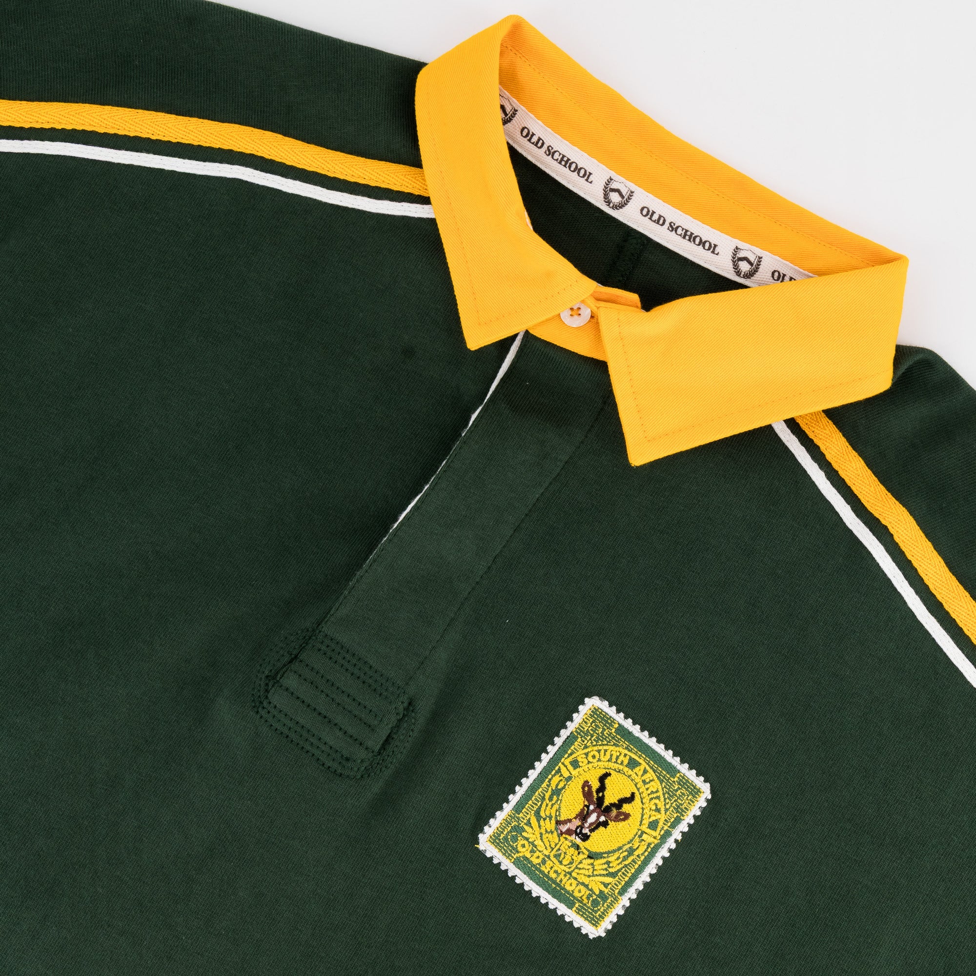 SA Supporters Styled LS Rugby Jersey -OS Green - Image 6