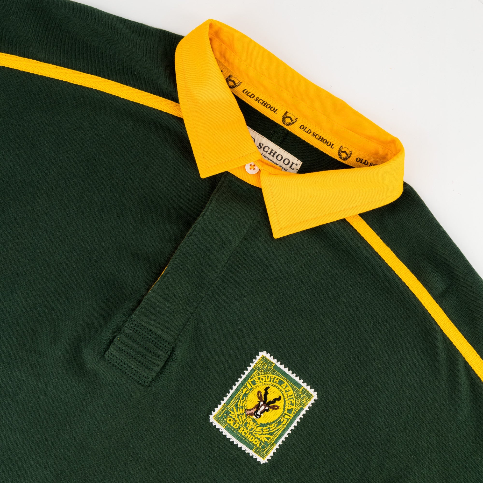 SA Supporters Twill Raglan LS Rugby Jersey-OS Green - Image 6