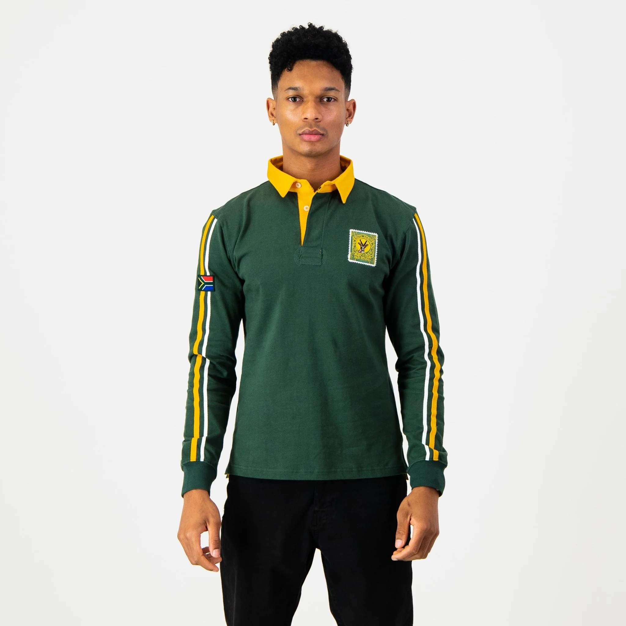SA Supporters United LS Rugby Jersey-OS Green - Image 3