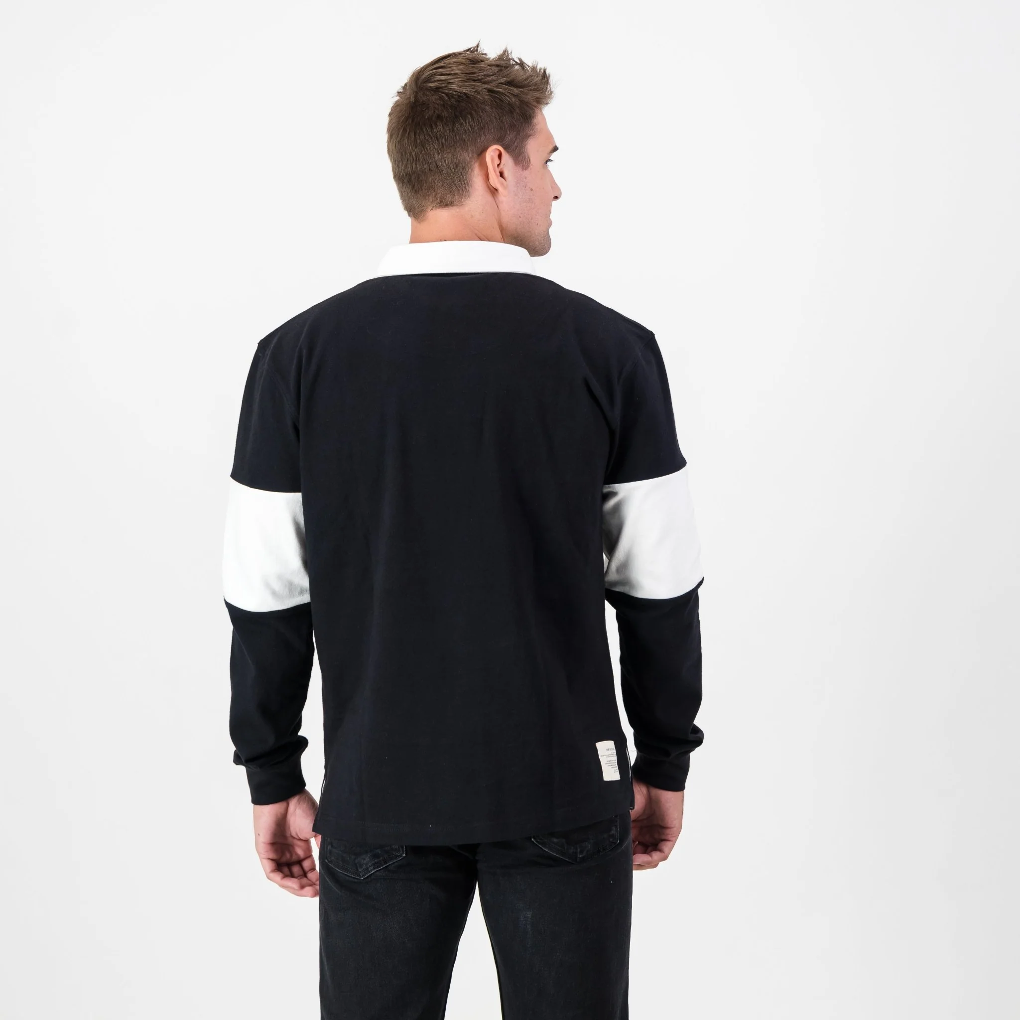 Provincial Sharks LS Rugby Jersey-Black - Image 4