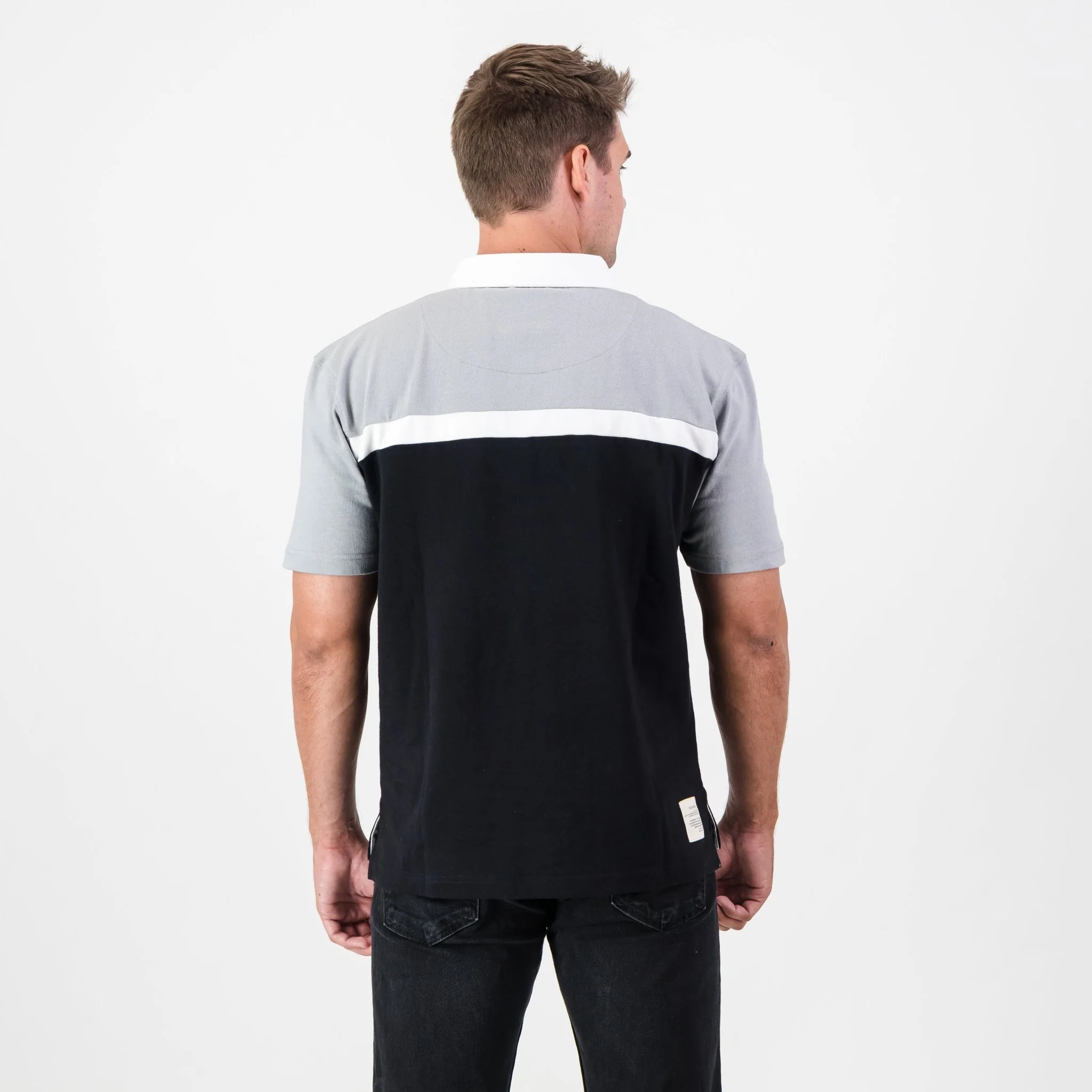 Provincial Sharks SS Rugby Jersey-Black - Image 4