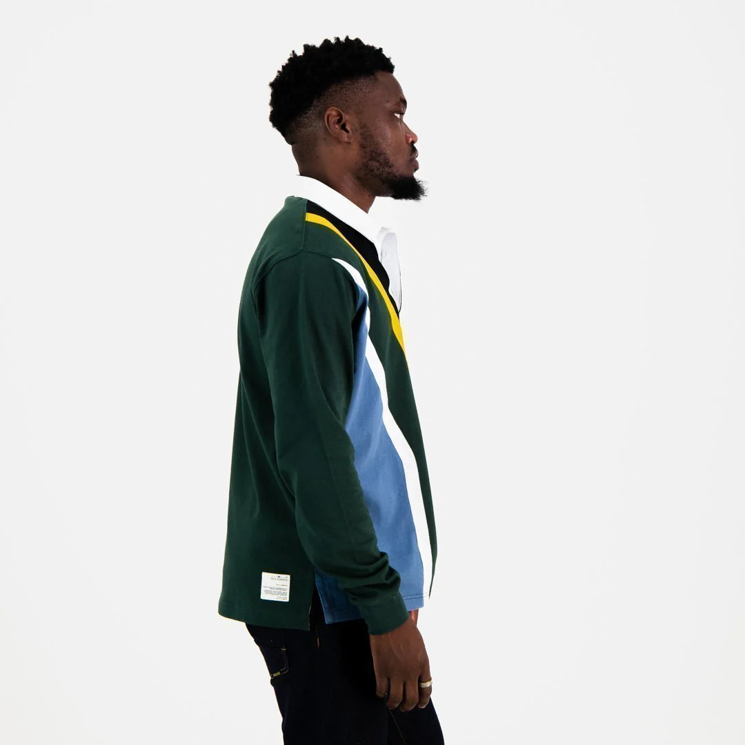 SA Supporters Flag LS Rugby Jersey-OS Green - Image 4