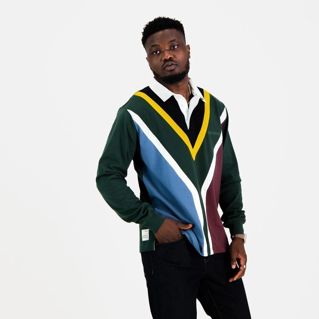 SA Supporters Flag LS Rugby Jersey-OS Green - Image 5