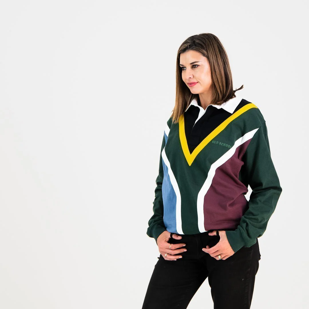 SA Supporters Flag LS Rugby Jersey-OS Green - Image 7