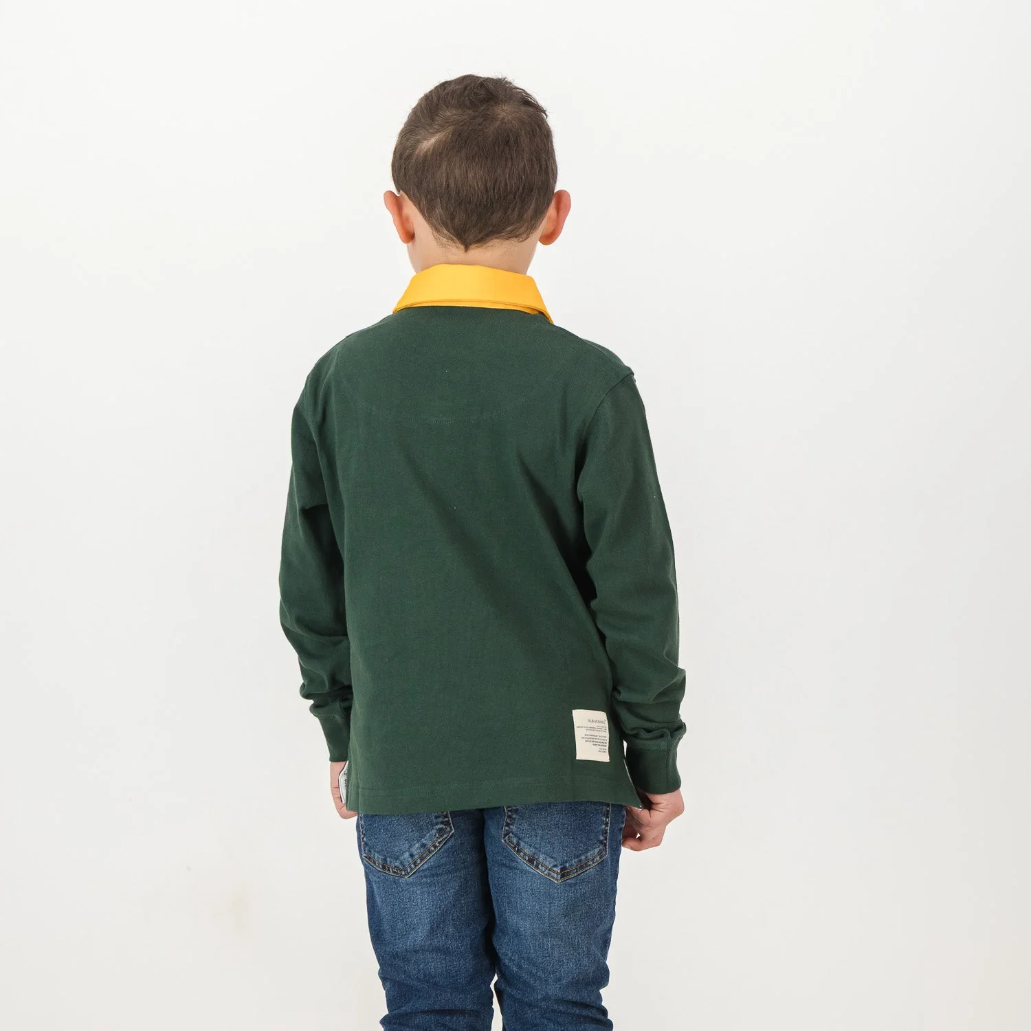 SA Supporters Kids LS Rugby Jersey-OS Green - Image 5
