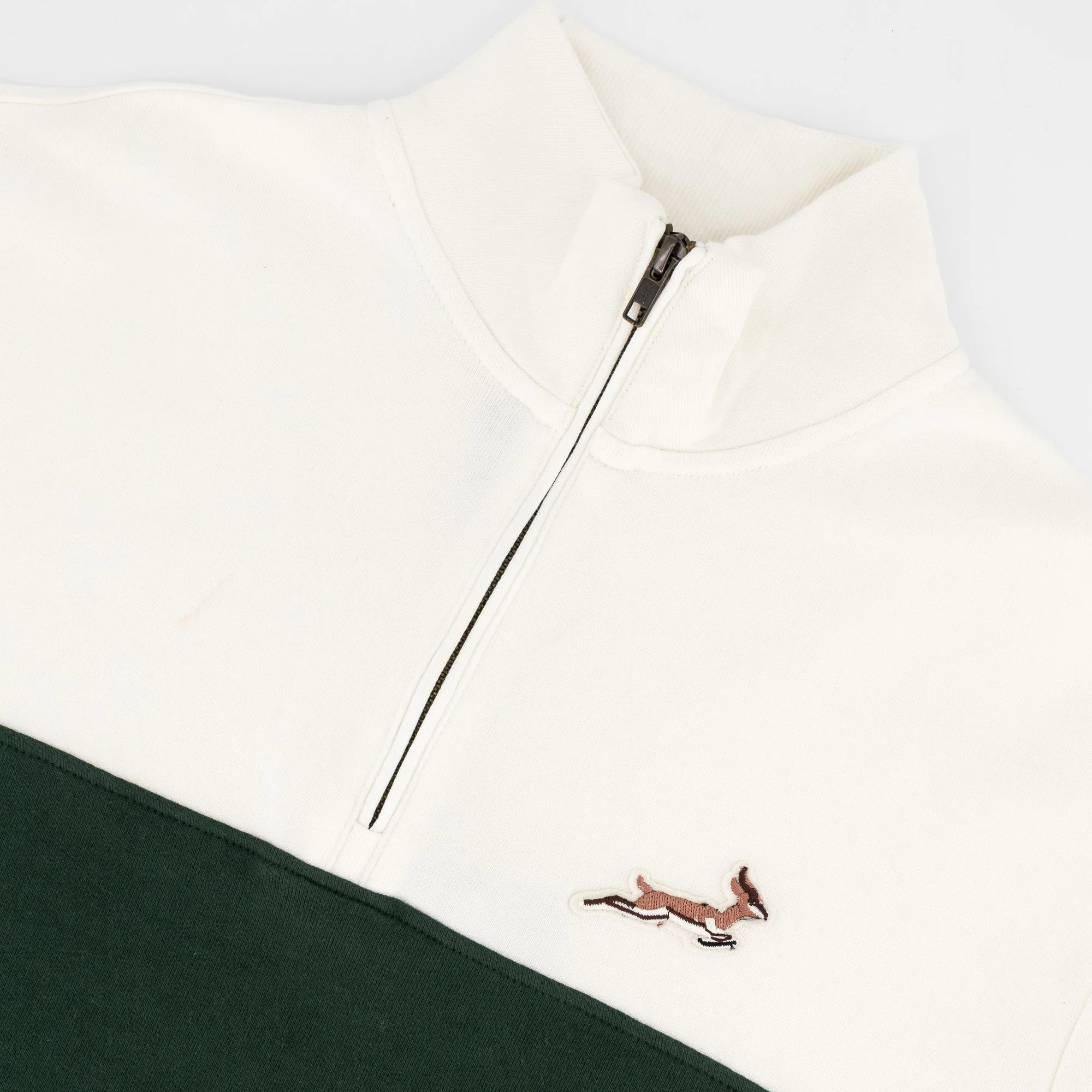 Springboks Classic Hoop Quarter Zip-Cloud Dancer - Image 8