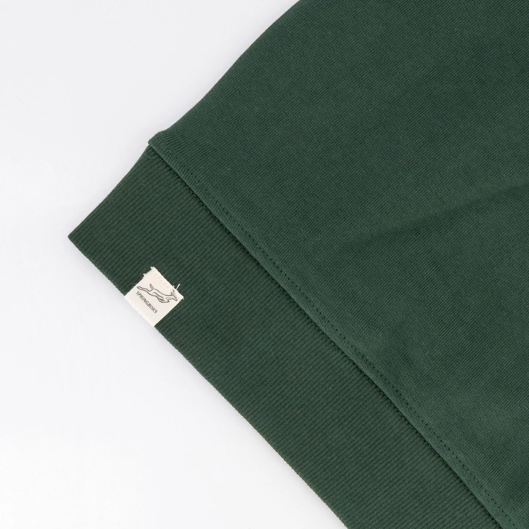Springboks Twill Hoop Quarter Zip Sweat - OS Green - Image 8