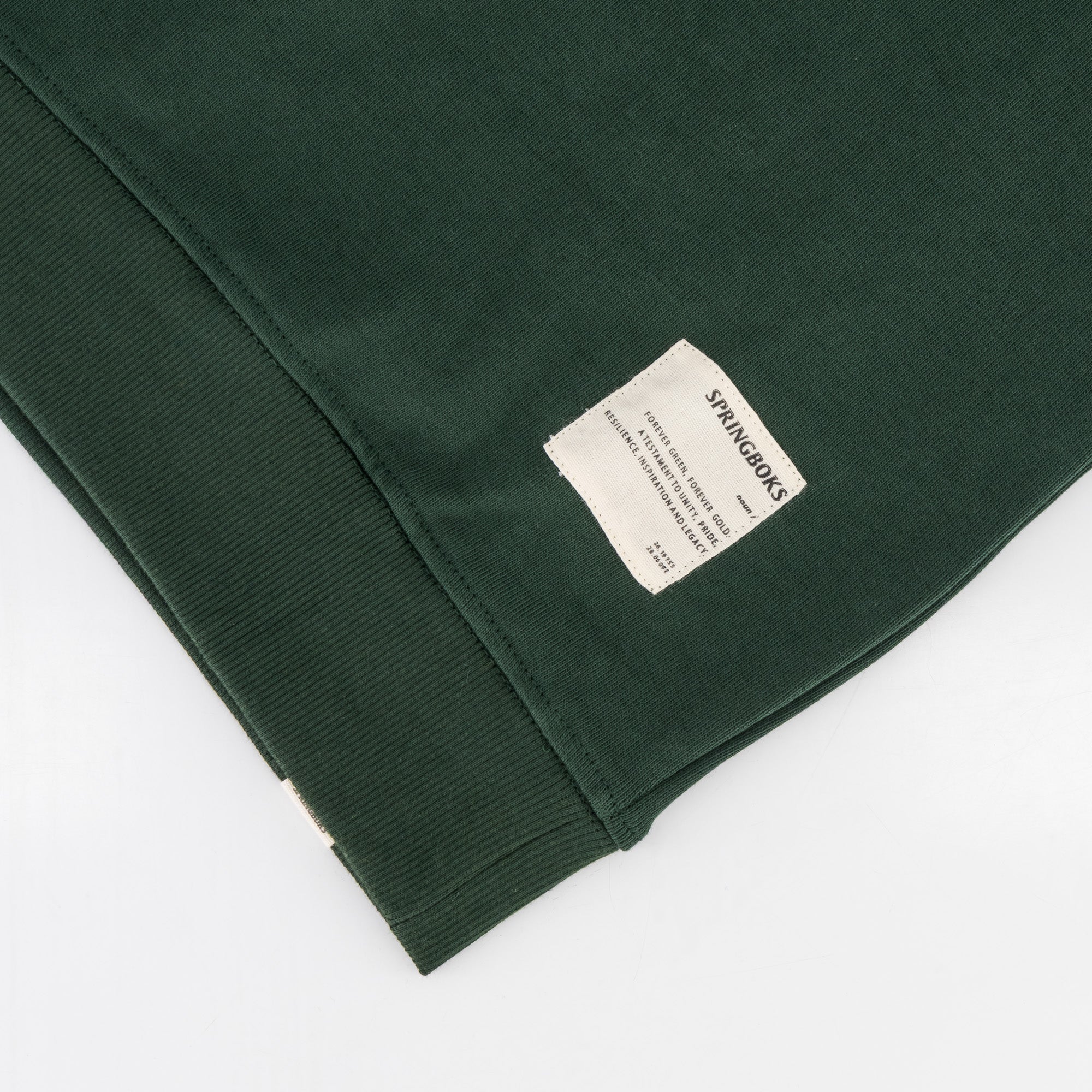 Springboks Twill Hoop Quarter Zip Sweat - OS Green - Image 9