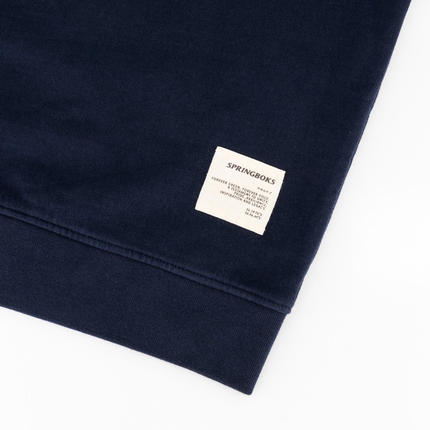 Springboks Wordmark Quarter-Zip Sweatshirt – Navy - Image 9