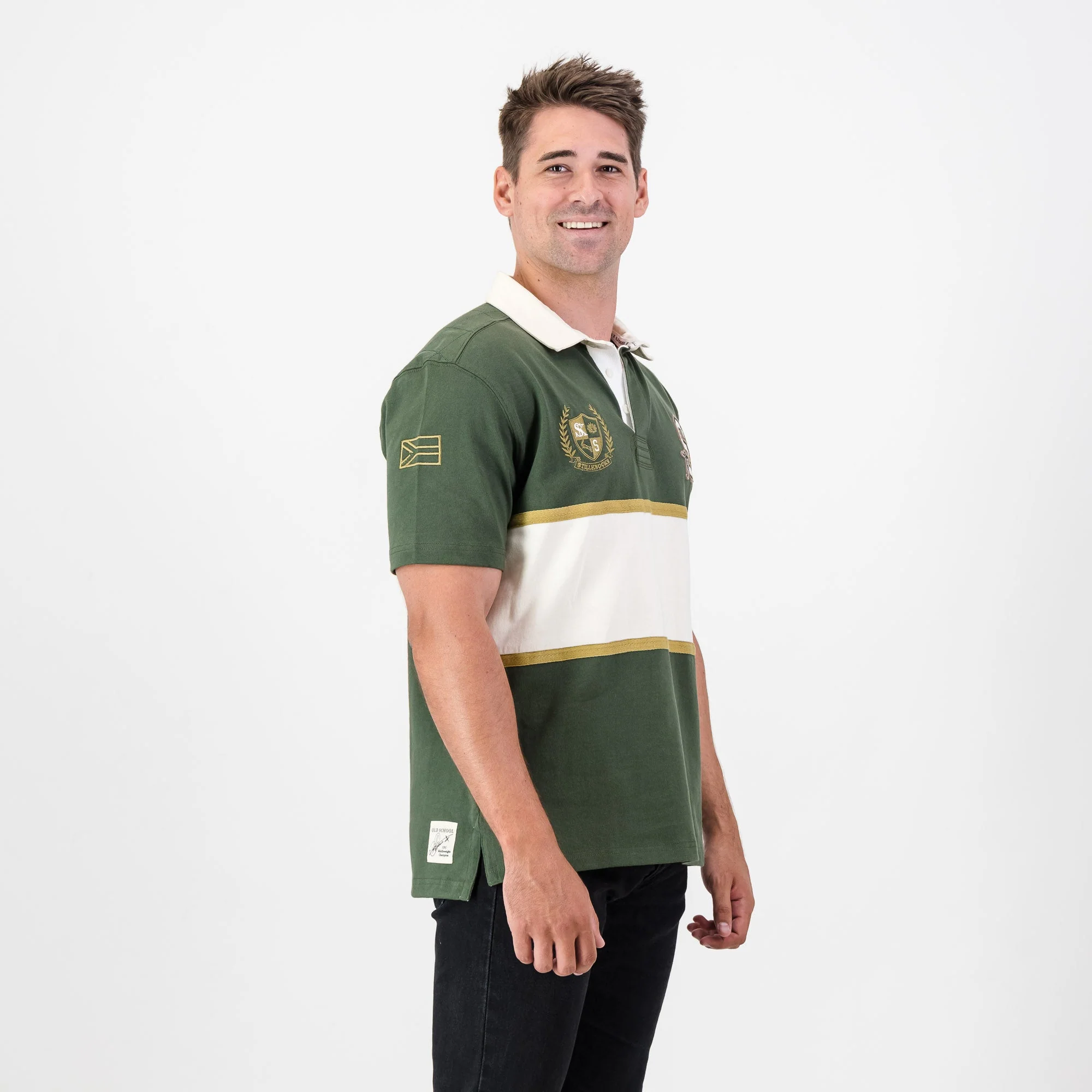 Stillknocks SS Rugby Jersey Enhanced-Military Olive - Image 3