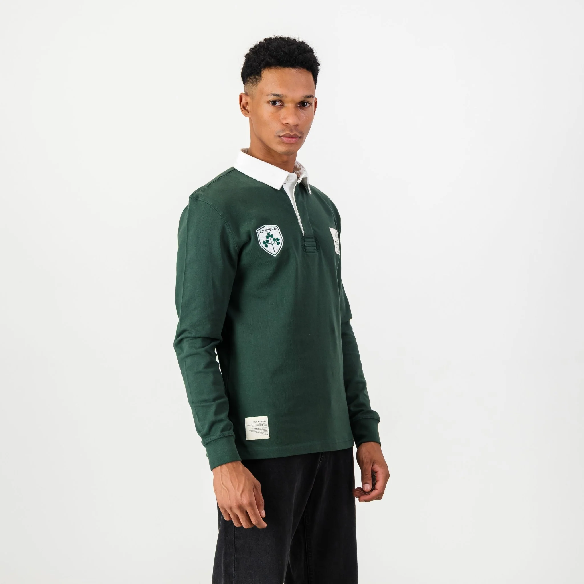 B2B Tullamore Dew SA Supp LS Rugby Jersey-OS Green - Image 3