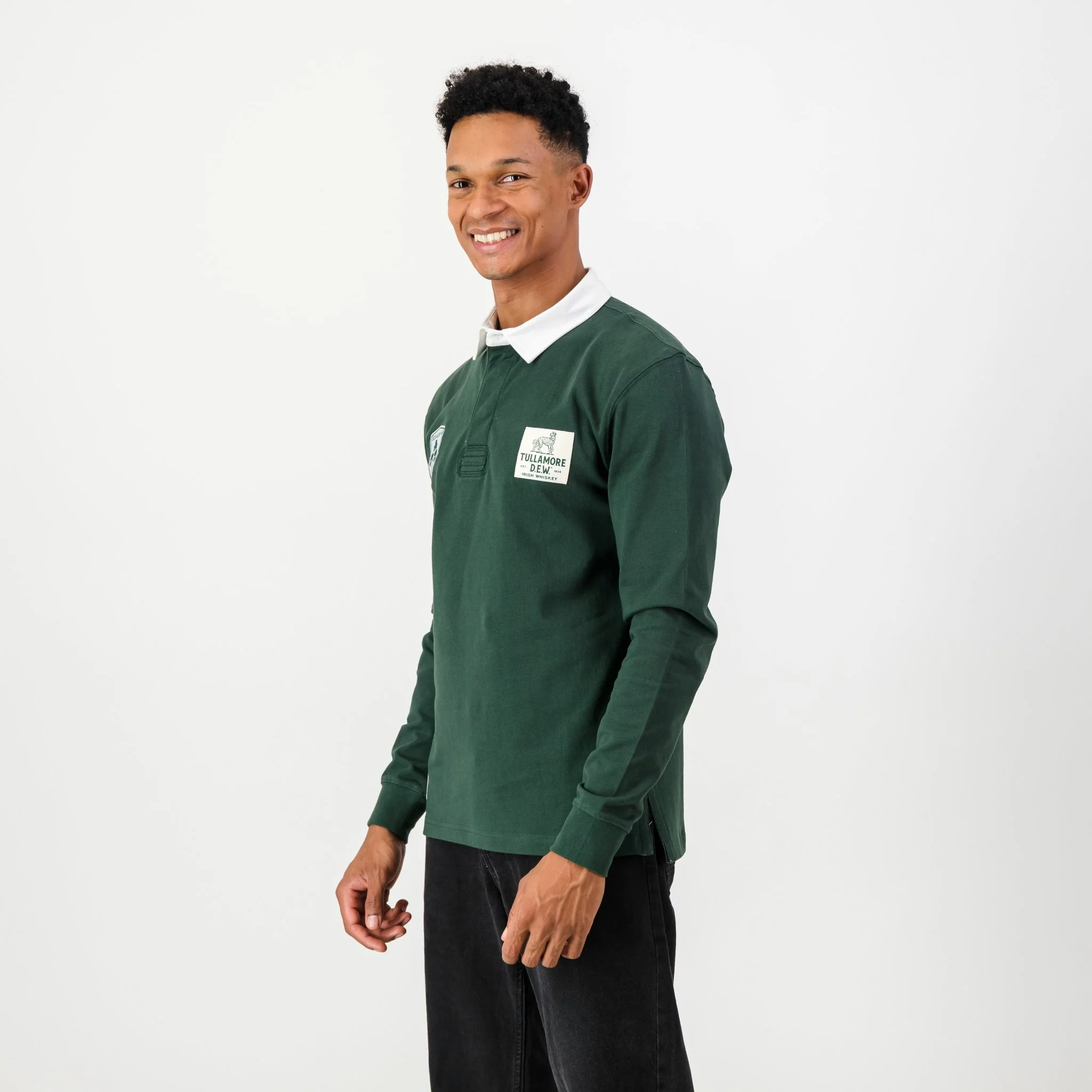 B2B Tullamore Dew SA Supp LS Rugby Jersey-OS Green - Image 4