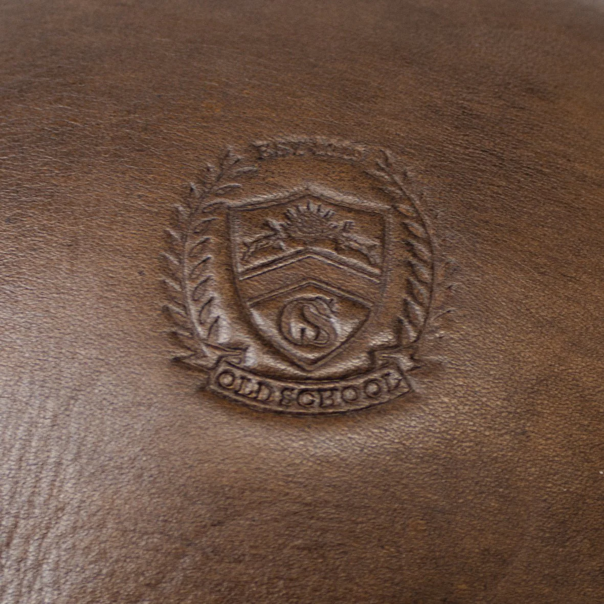 Old School Rugby Ball-Dark Brown - Image 3